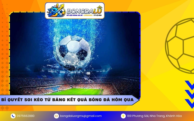 Bí quyết soi kèo từ bảng kết quả bóng đá hôm qua