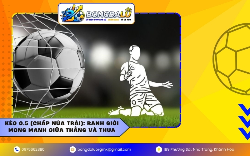 Kèo 0.5 (Chấp nửa trái): Ranh giới mong manh giữa thắng và thua