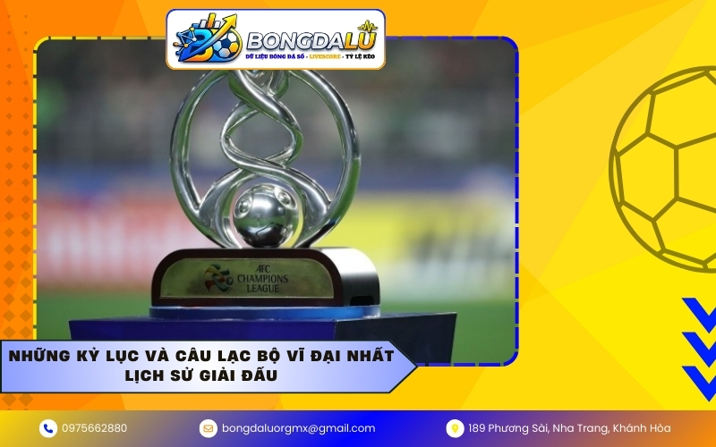 Những kỷ lục và câu lạc bộ vĩ đại nhất lịch sử giải đấu